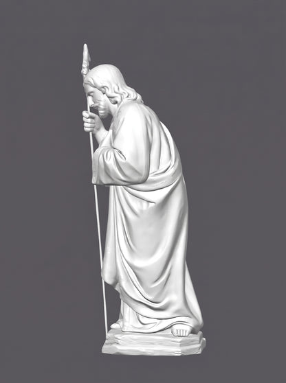 San José, figura para belén –  Escultura decorativa artesanal | Atenea