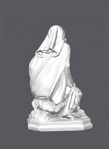 Virgen María, figura para belén –  Escultura decorativa artesanal | Atenea