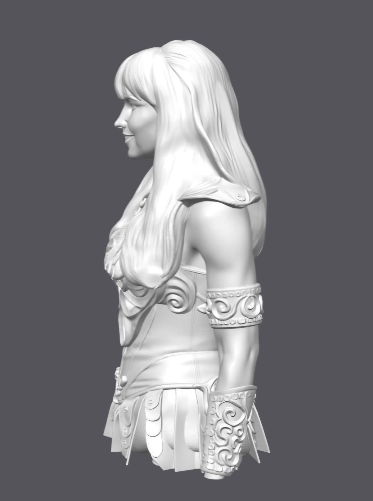 Busto Xena — Escultura decorativa artesanal | Atenea