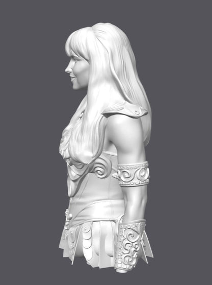 Busto Xena — Escultura decorativa artesanal | Atenea