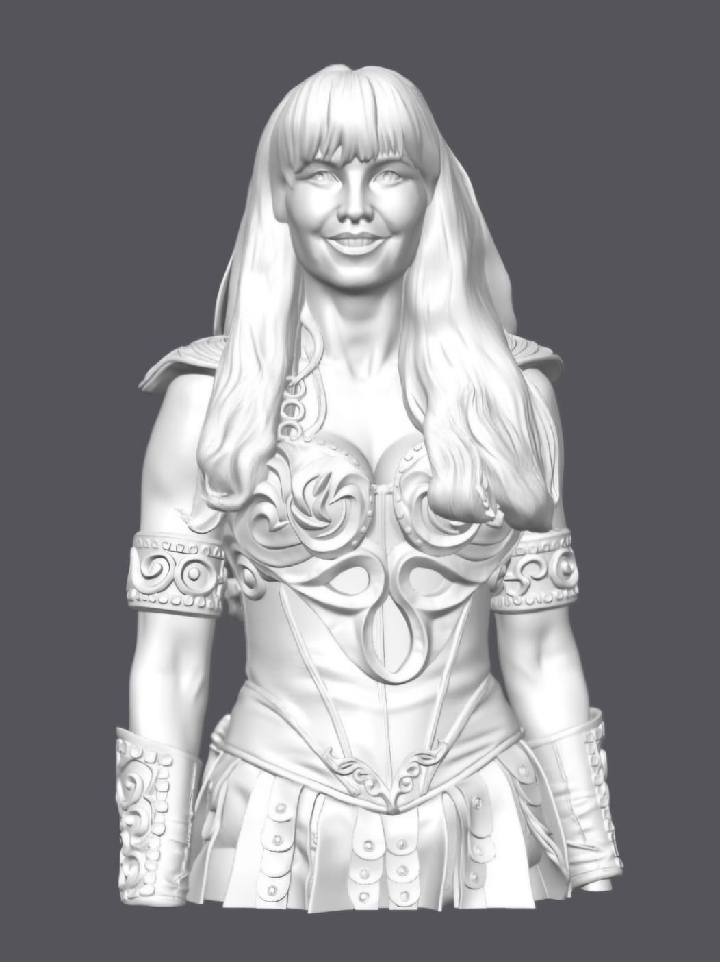 Busto Xena — Escultura decorativa artesanal | Atenea