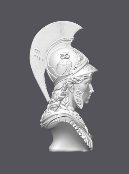 Busto Atenea — Escultura decorativa artesanal | Atenea