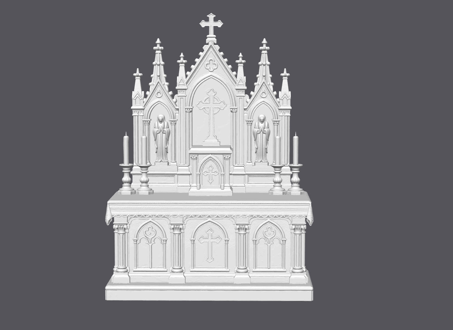 Altar católico — Escultura decorativa artesanal | Atenea